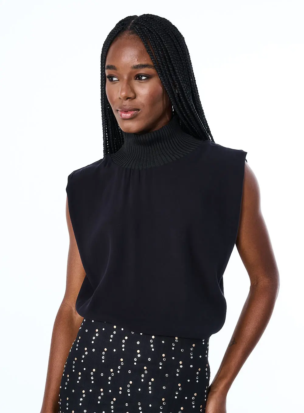 Blusa Gola Alta Muscle Preto 2