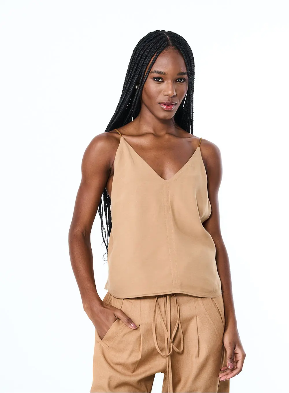 Blusa Alças Cruzadas Marrom 2