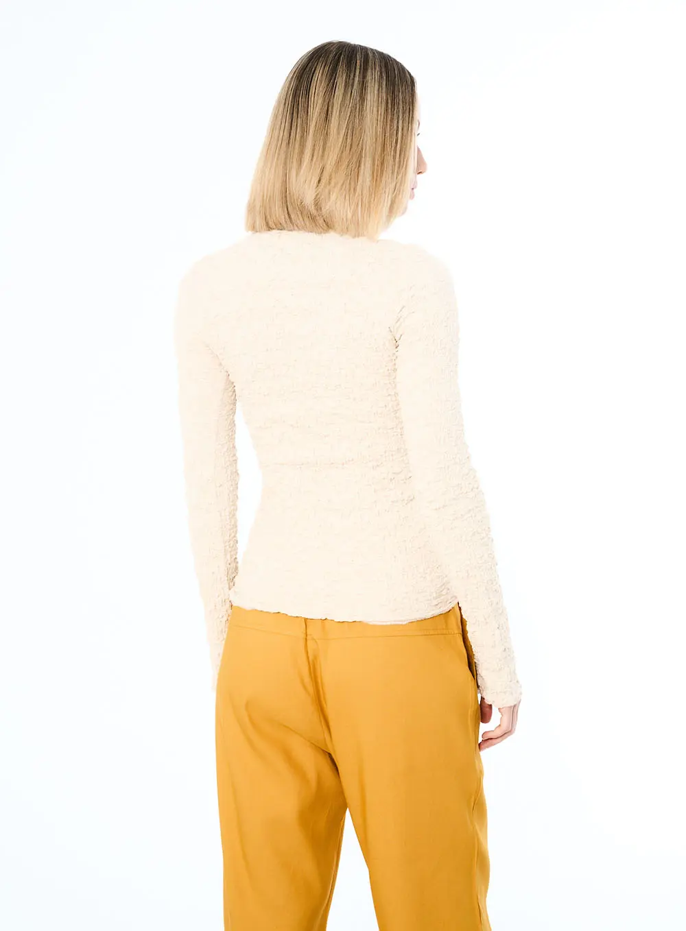 Blusa Gola Alta Com Textura Off Shell 3