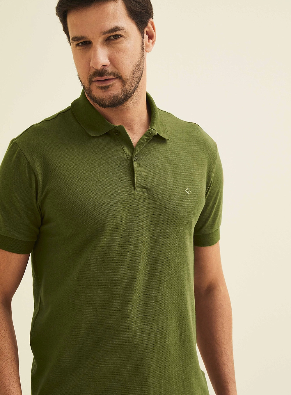 Polo Muscle Fashion Com Aplicação Verde 3