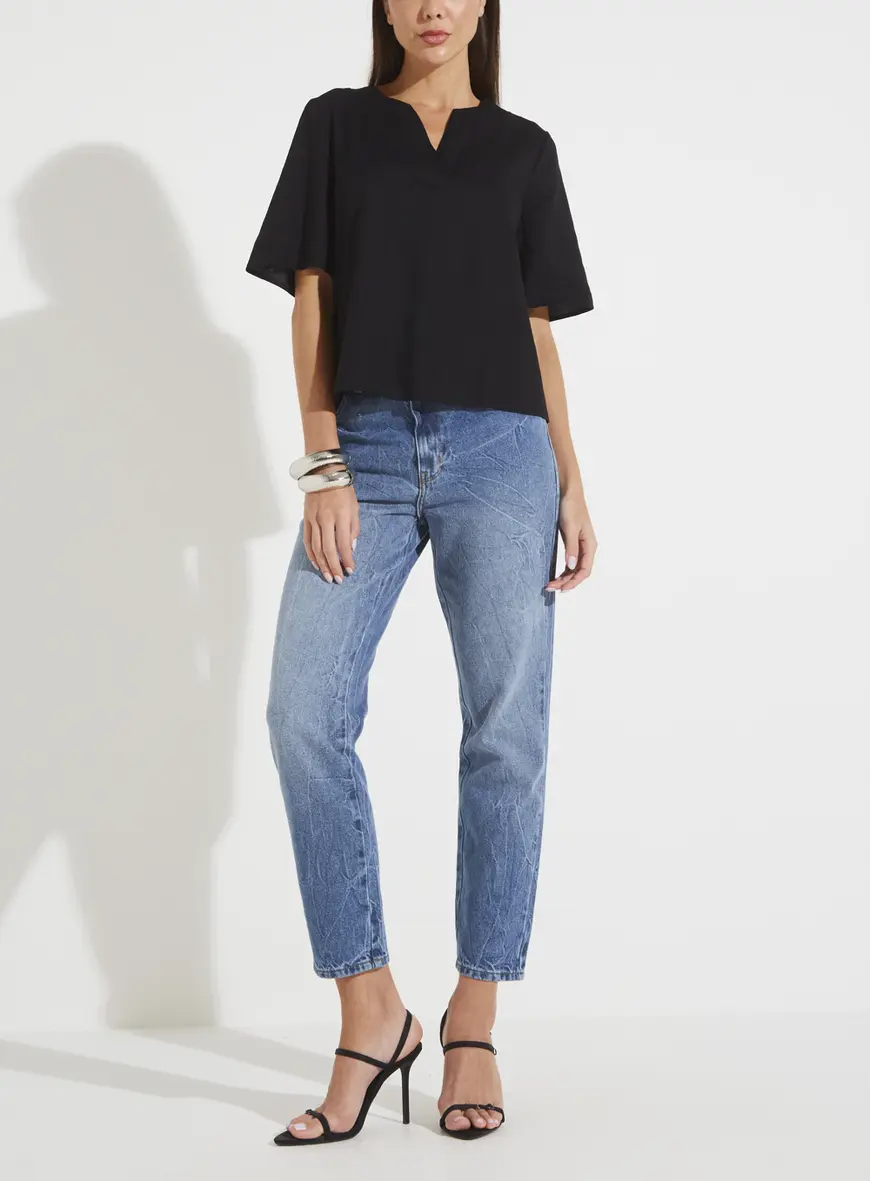 Blusa Linho Preto
