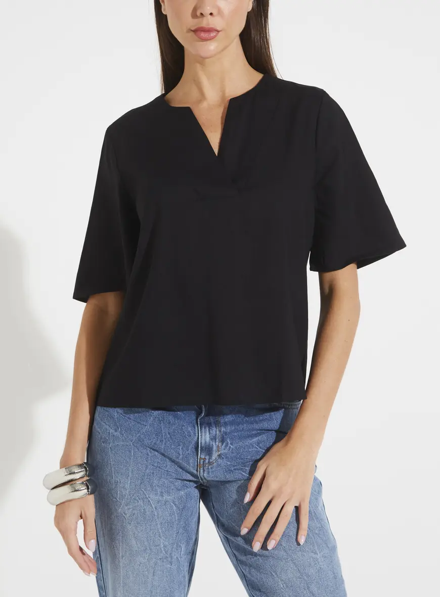 Blusa Linho Preto
