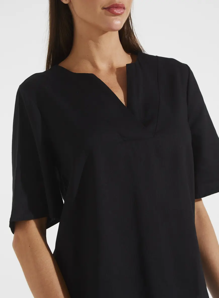 Blusa Linho Preto