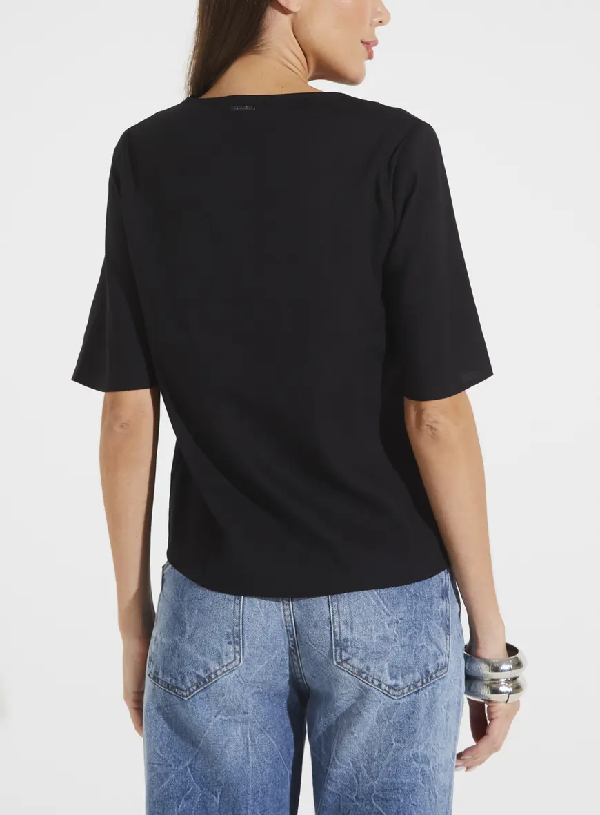 Blusa Linho Preto