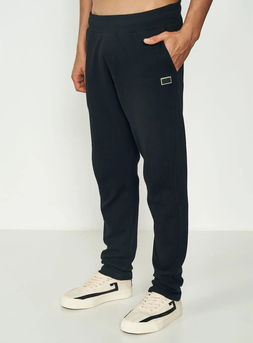 Calça Masculina Com Amarração - Jogger Preto