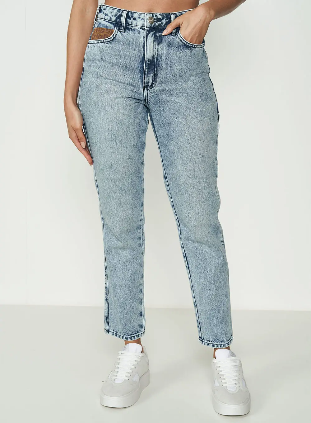 Calça Feminina Jeans Reta - Bruna Índigo