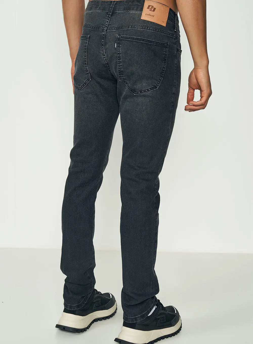 Calça Masculina Skinny - Felipe Indigo Preto