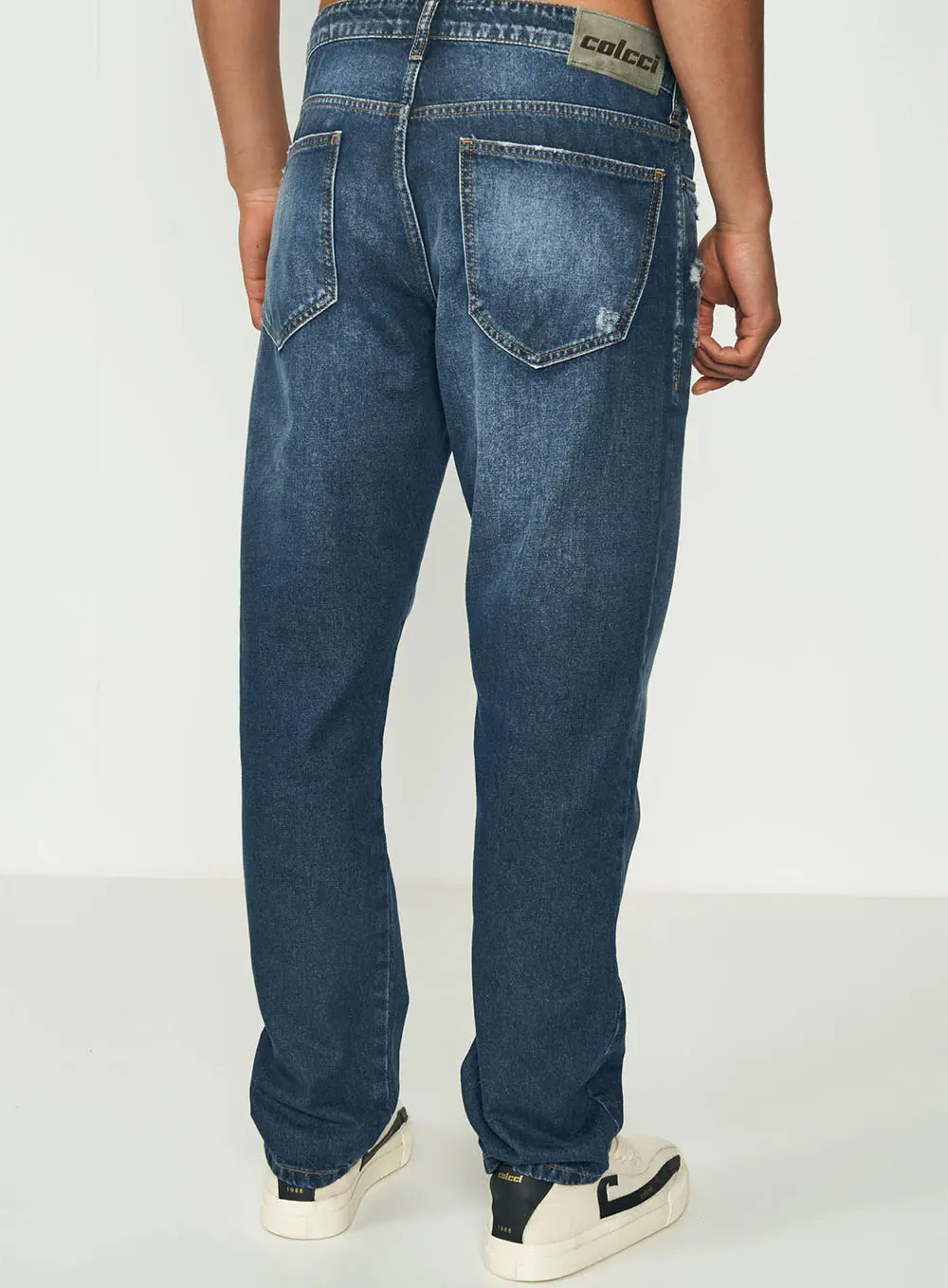 Calça Jeans Destroyed Índigo