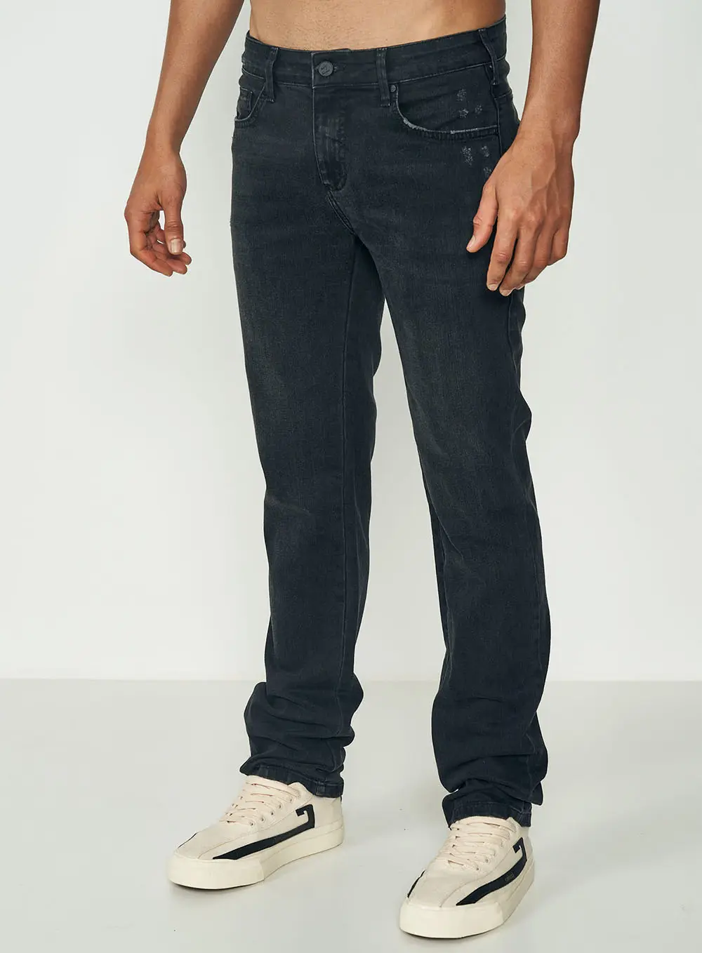 Calça Jeans Alex Slim Indigo Preto