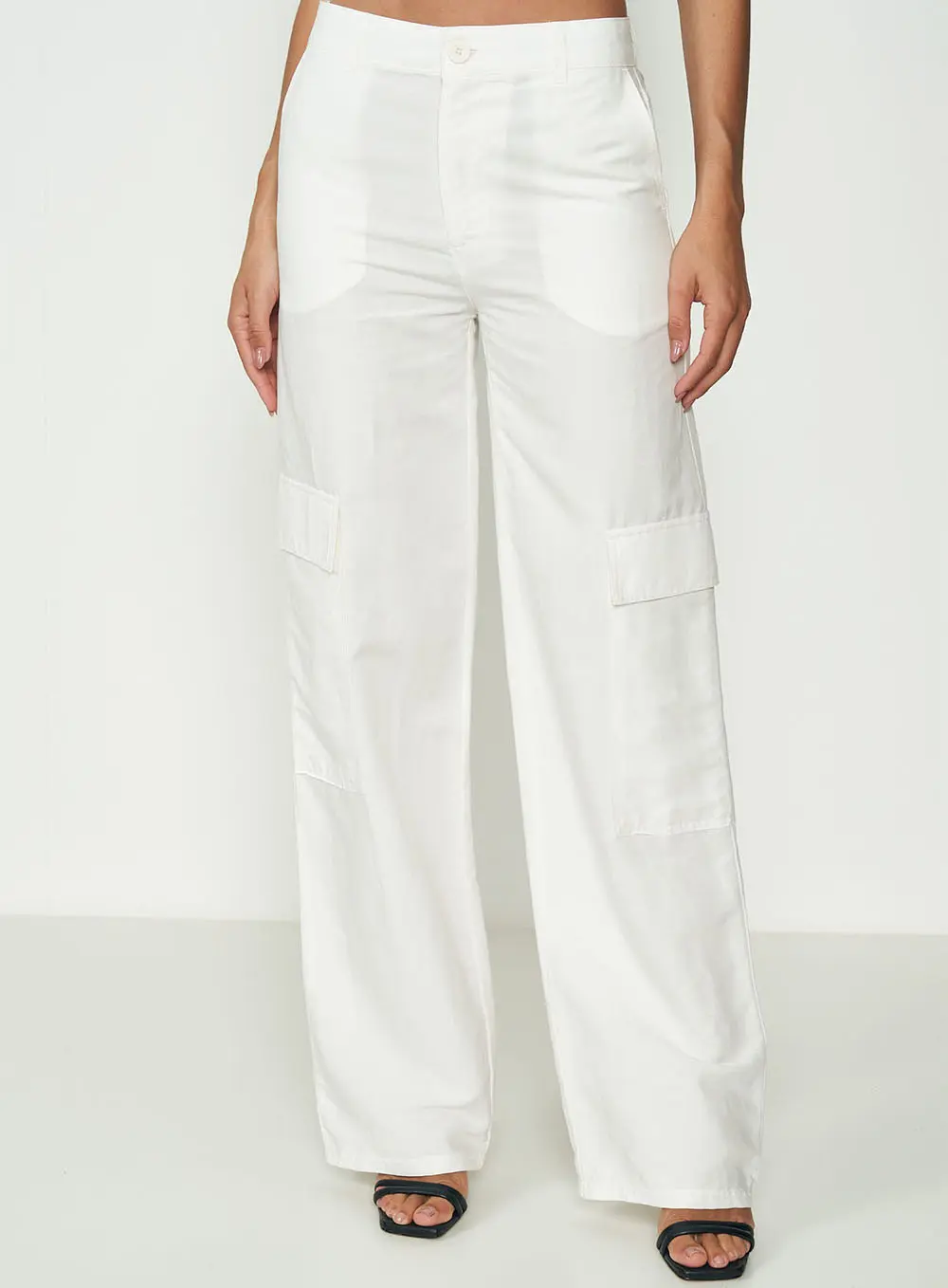 Calça Pocket Wide Leg Off Shell