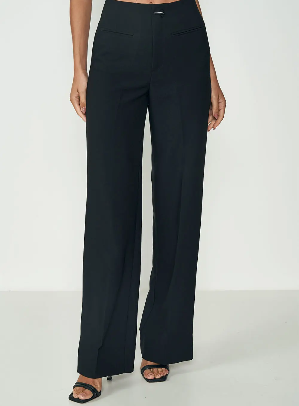 Calça Feminina Alfaiataria Wide Leg Preto