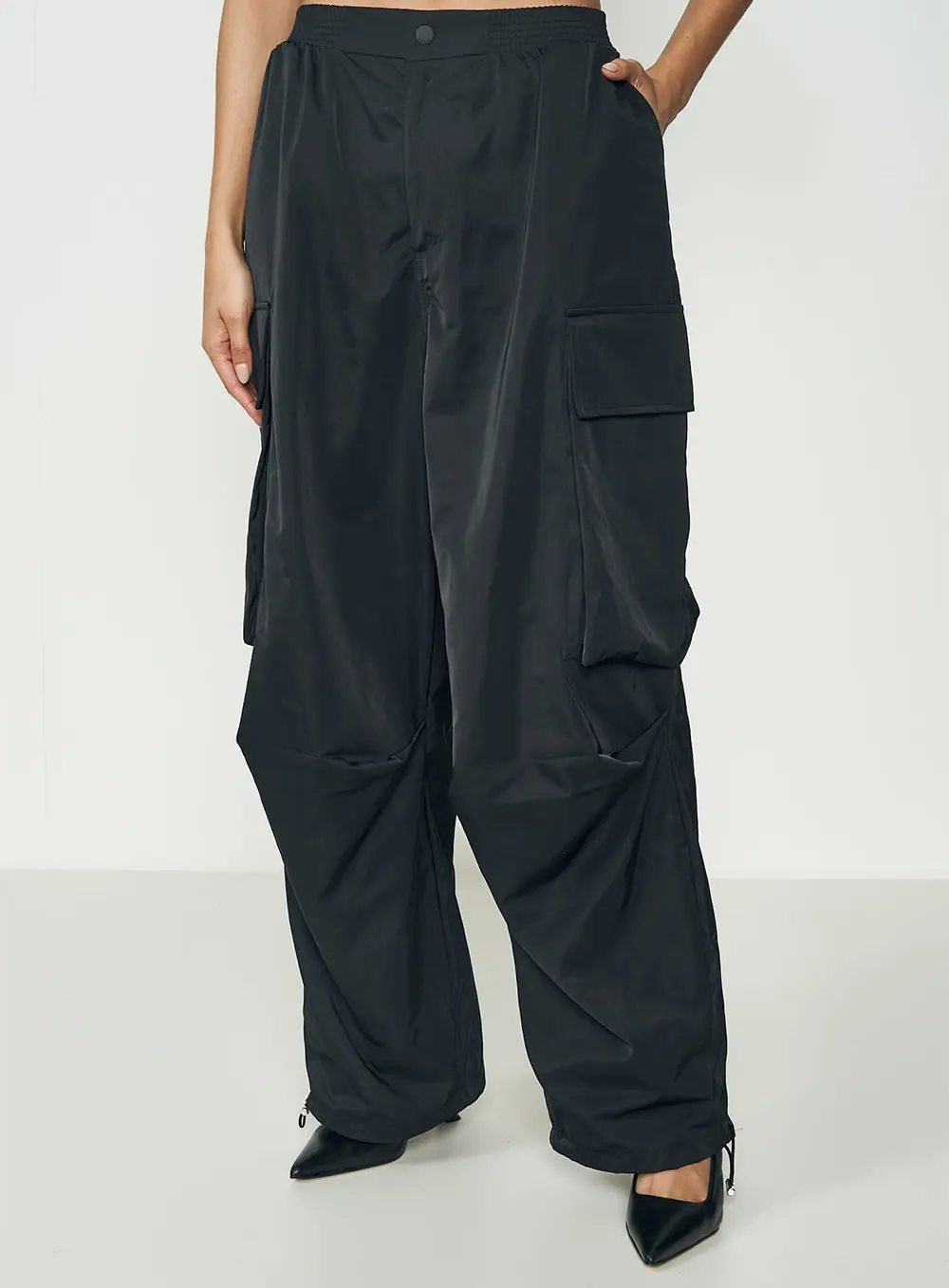 Calça Cargo Oversized Preto