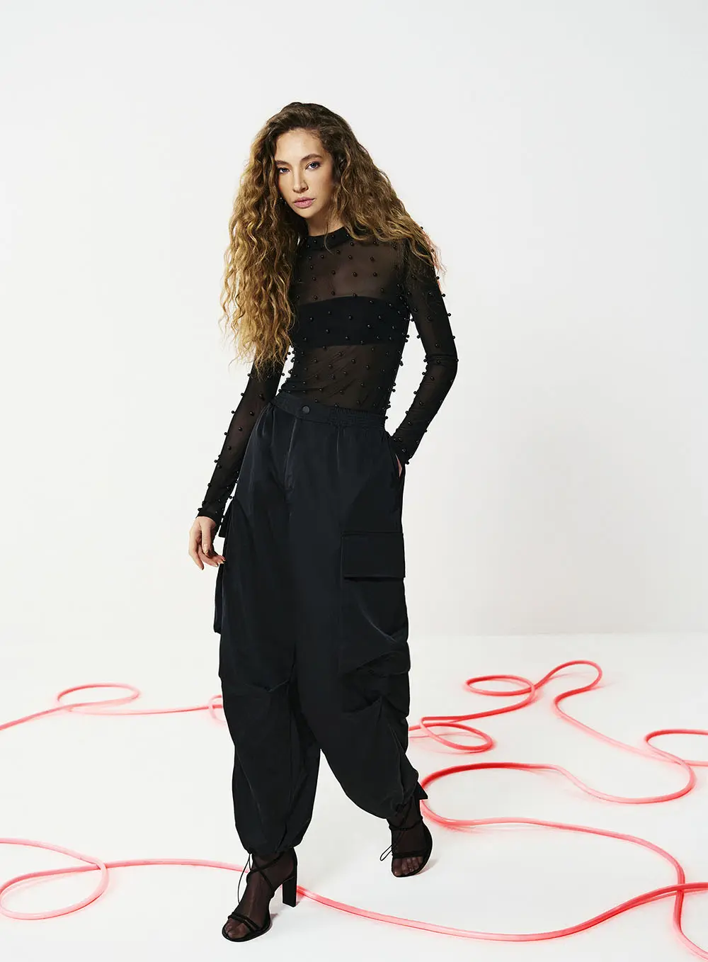 Calça Cargo Oversized Preto