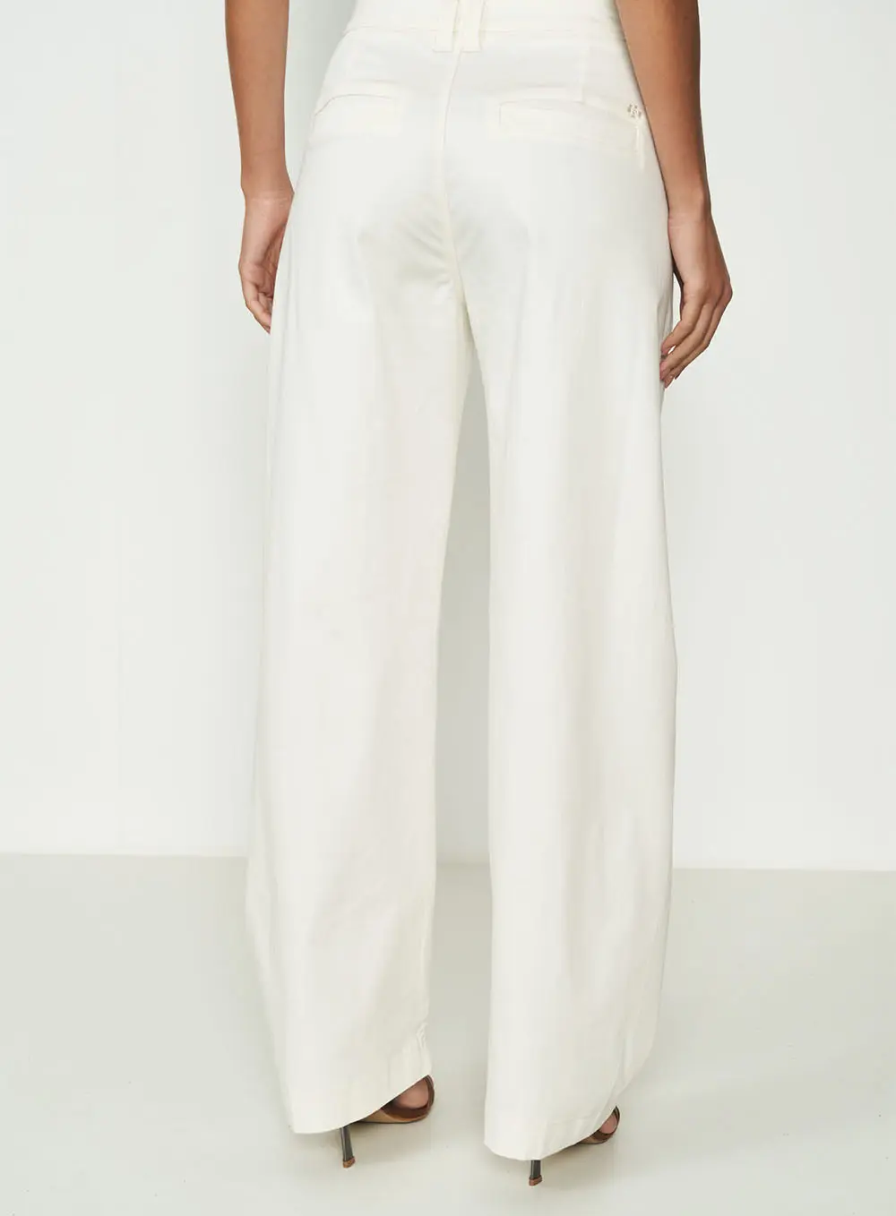Calça Feminina Cotton Wide Leg Off Shell