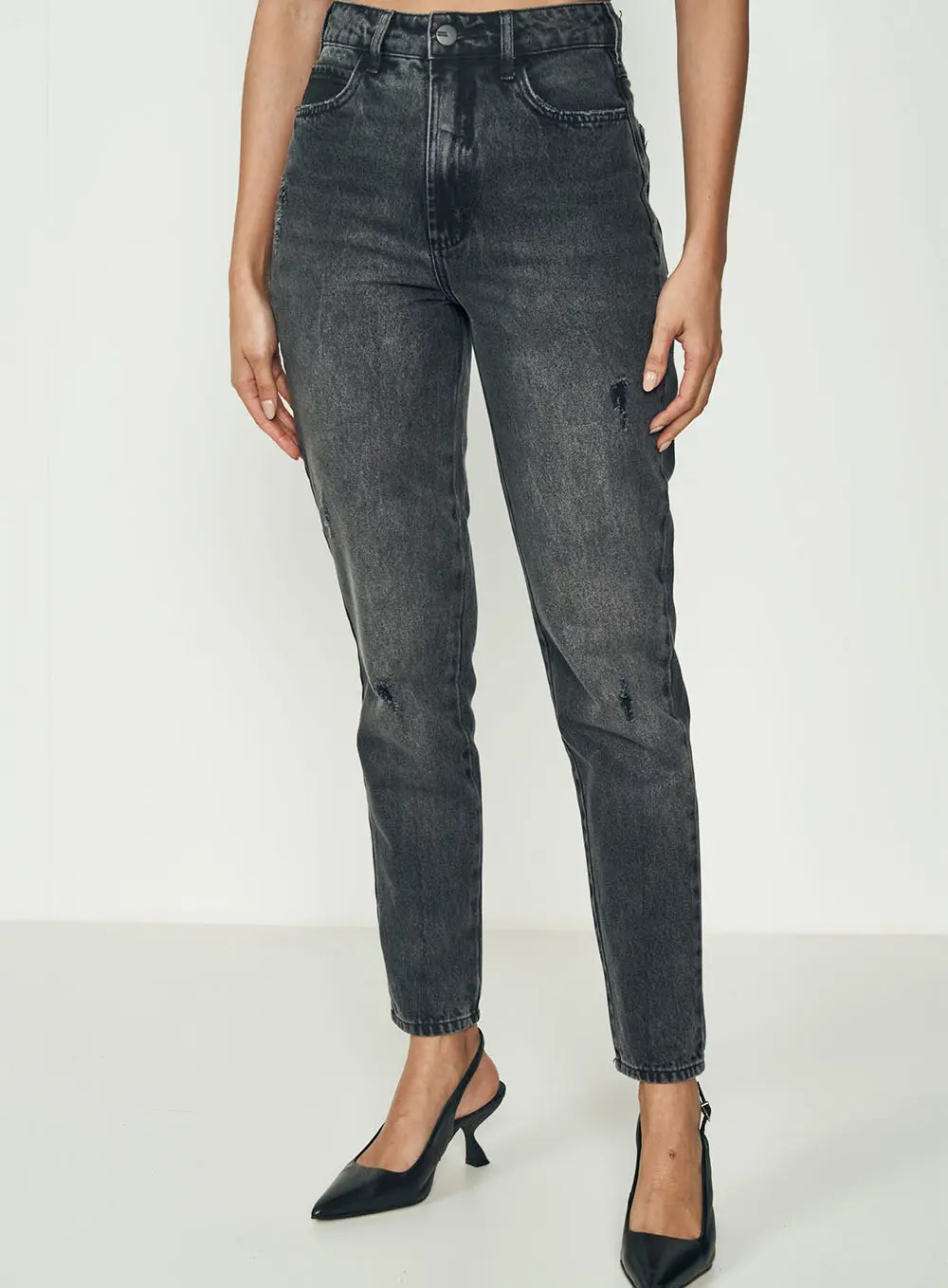 Calça Jeans Bruna Indigo Preto