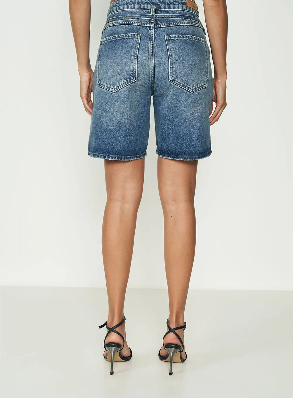 Bermuda Jeans Jade Com Cinto Índigo