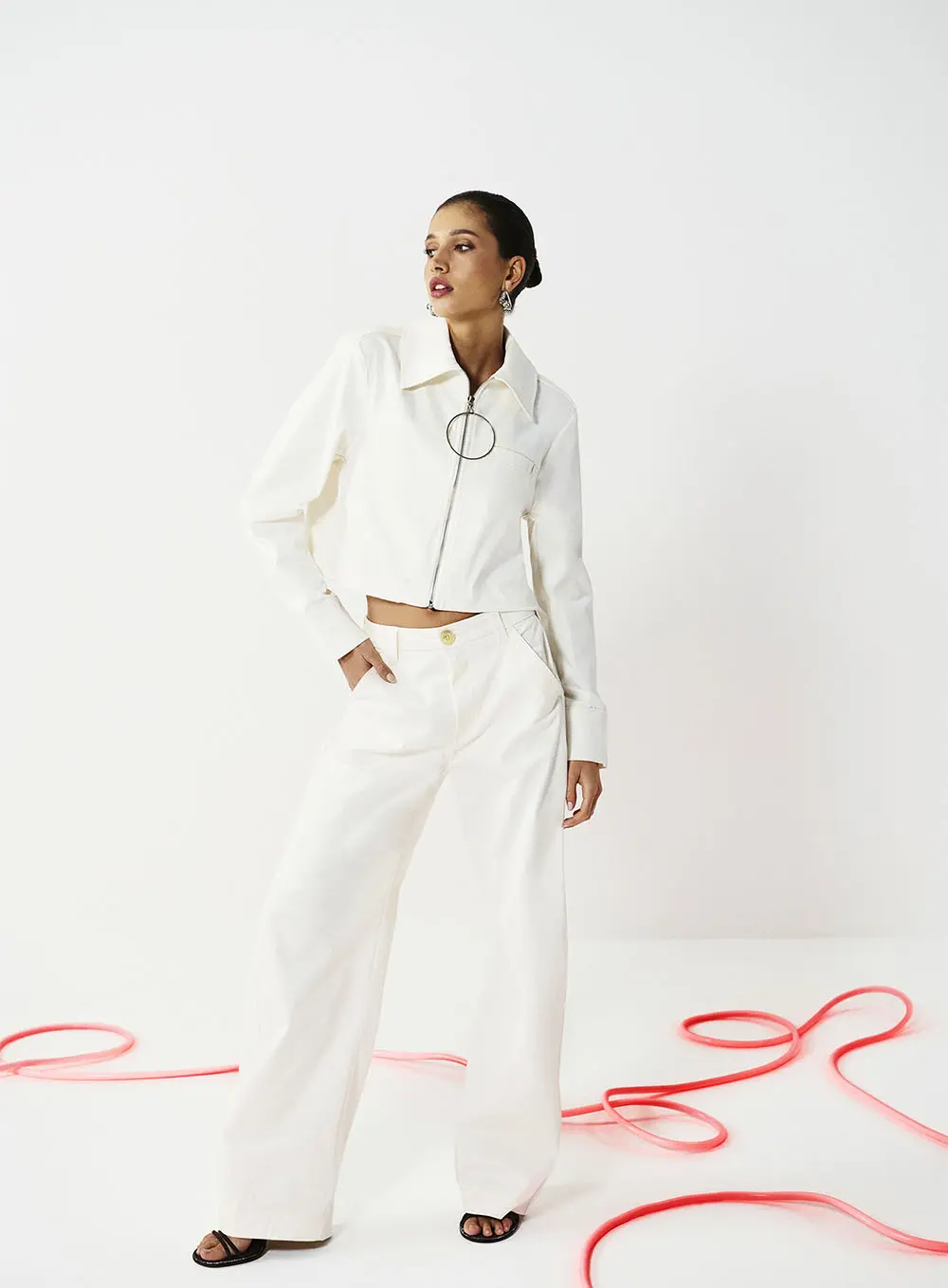 Jaqueta Creamy Chic Off Shell