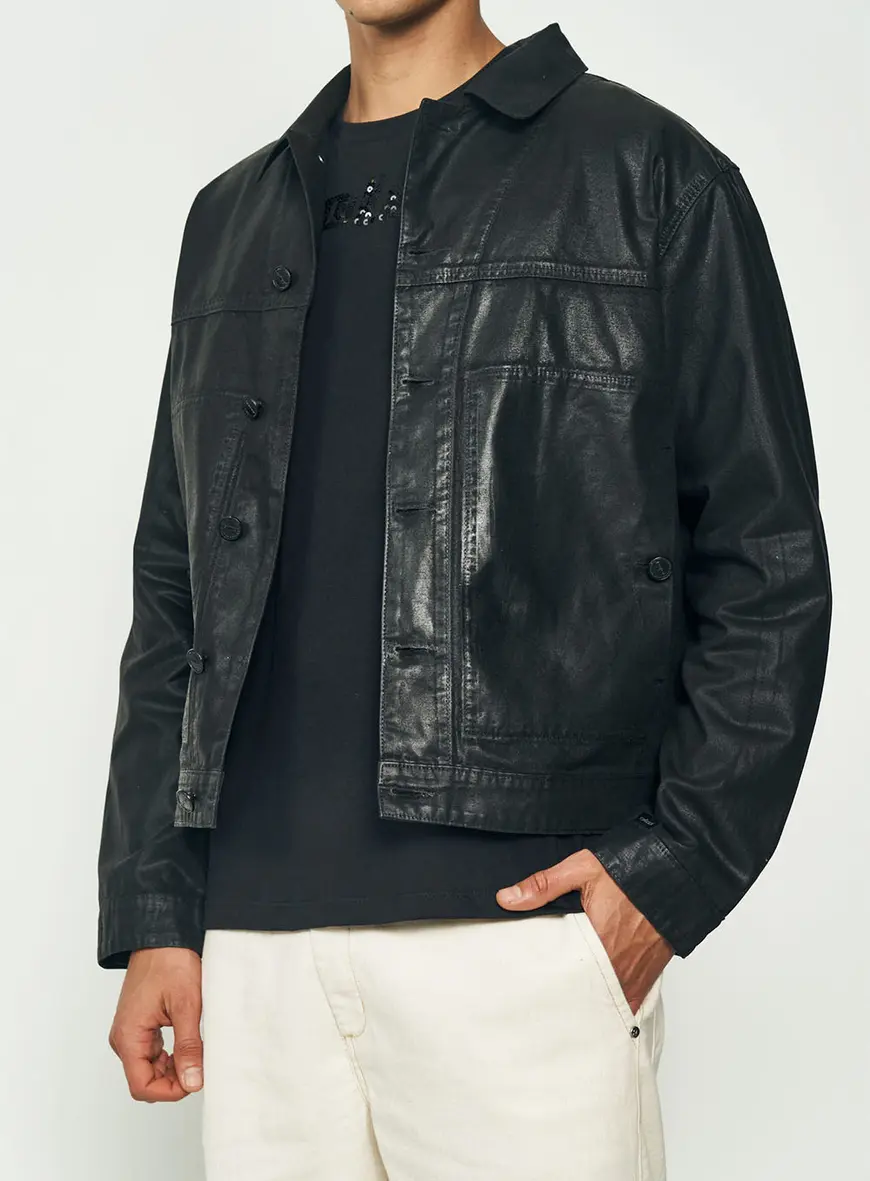 Jaqueta Masculina Resinada Em Sarja Colcci