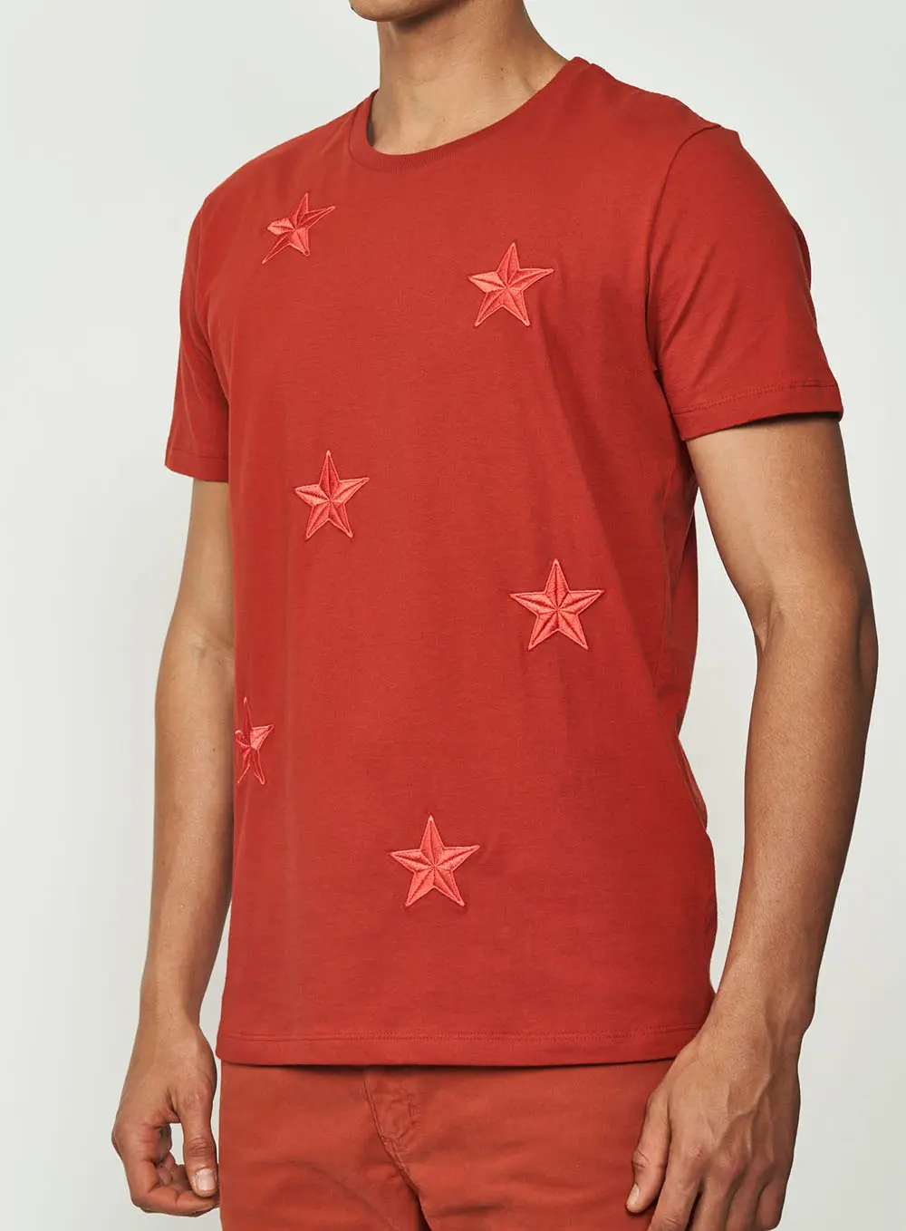 Camiseta Estampa Estrela Laranja Spicy Heinz