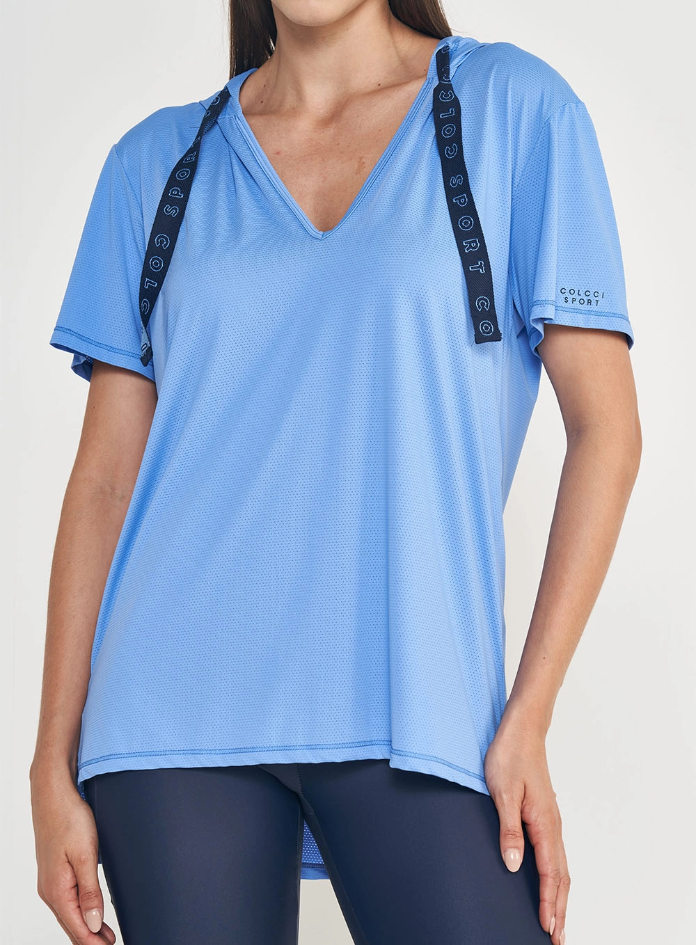 Camiseta Urban Azul Com Capuz Azul Espósito