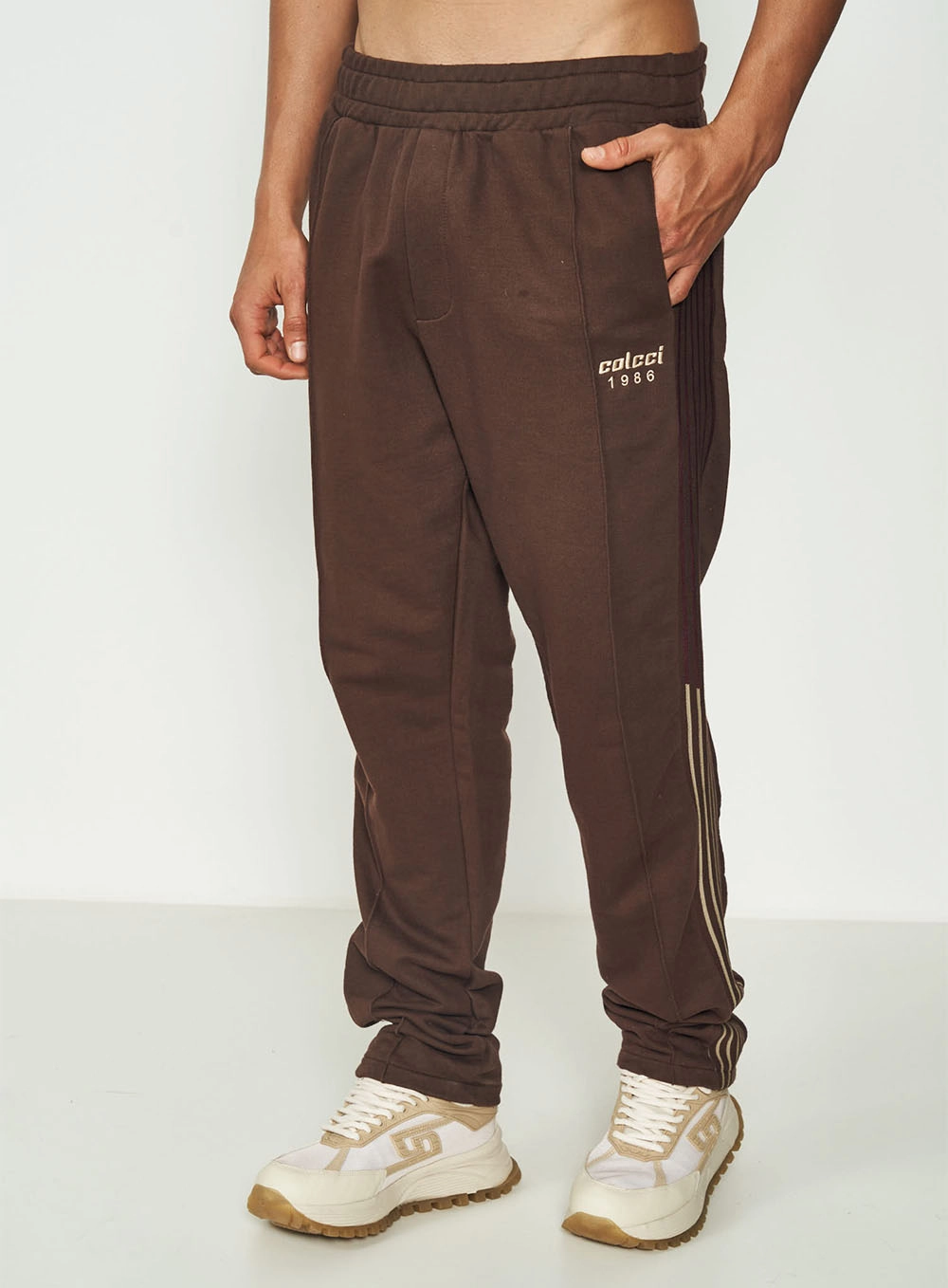 Calça De Moletom Masculina Avenida De Paris Marrom