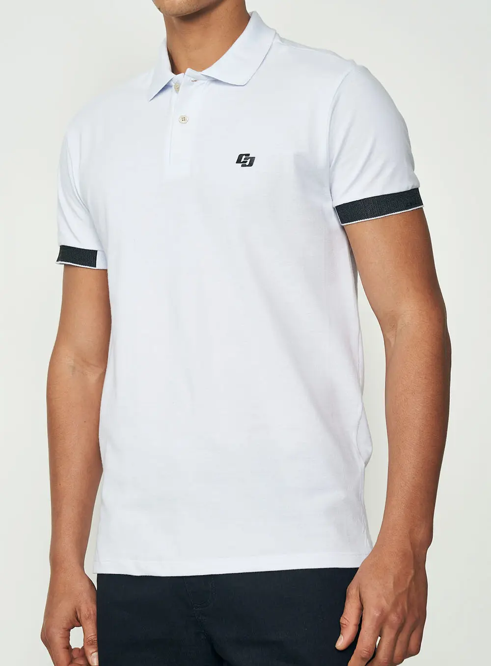 Camisa Polo Branca Branco