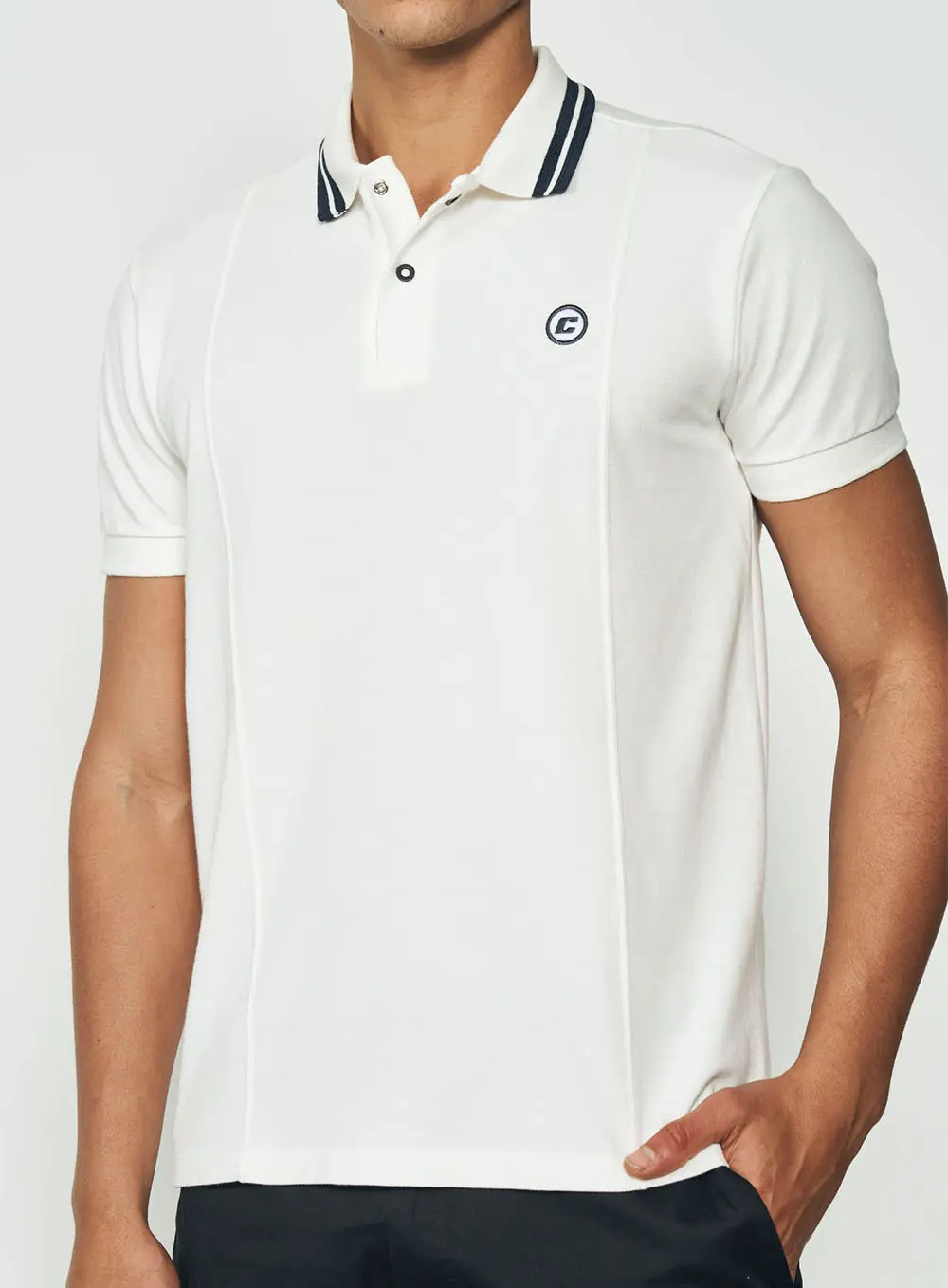 Camisa Polo Com Logo Off Shell