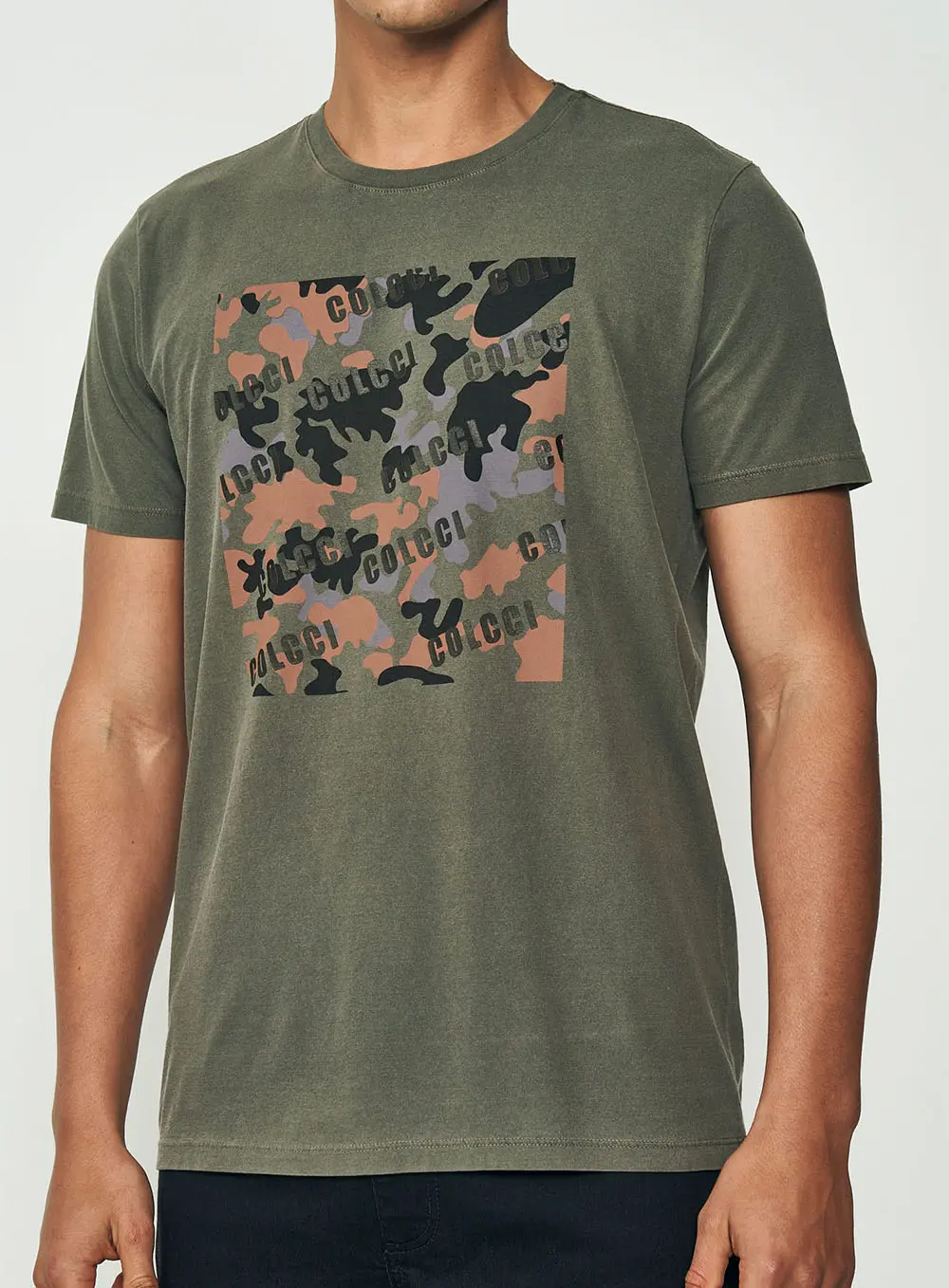 Camiseta Camouflage Urbain Verde Demetri