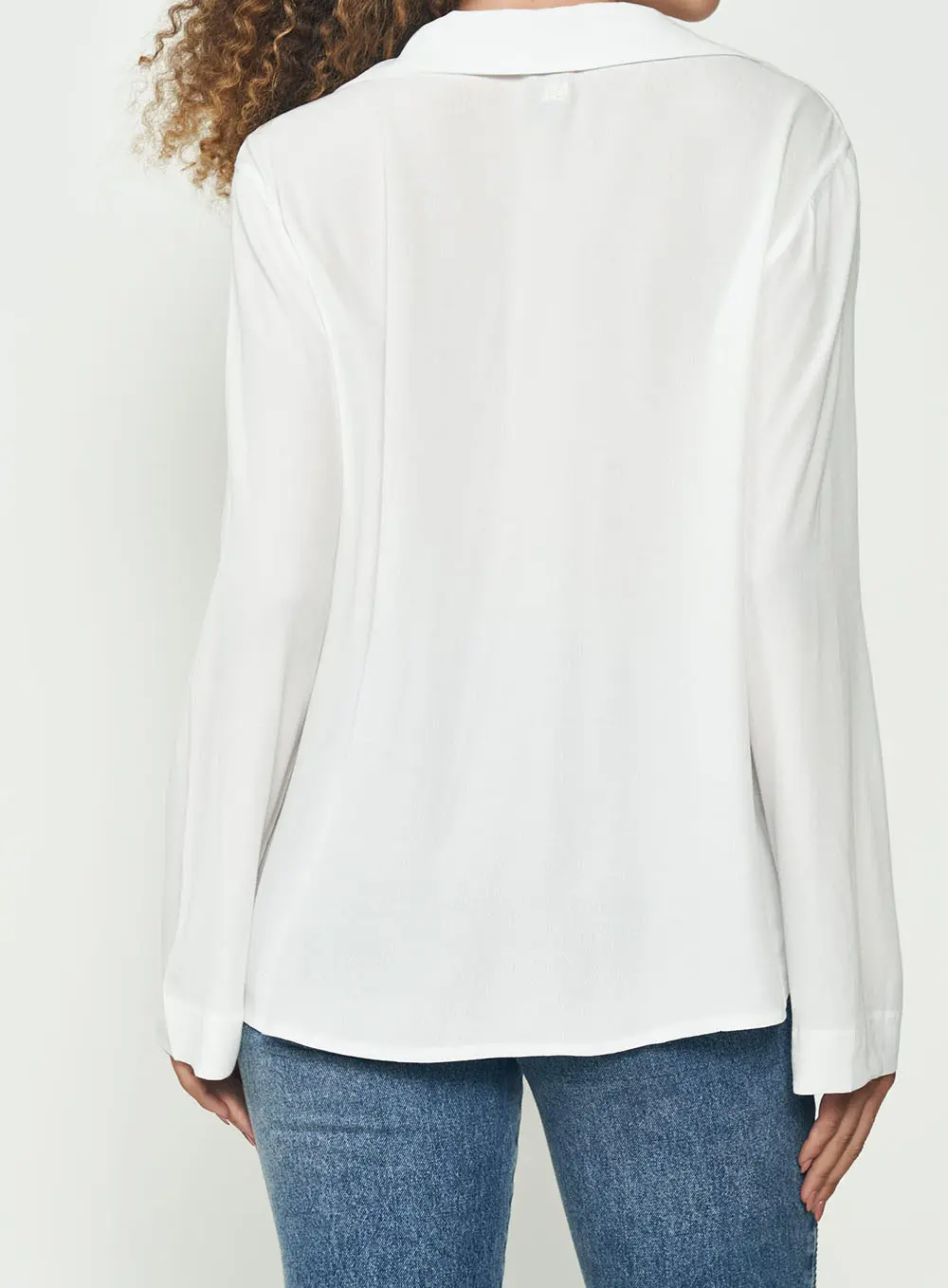 Blusa Amarração Manga Longa Off Shell