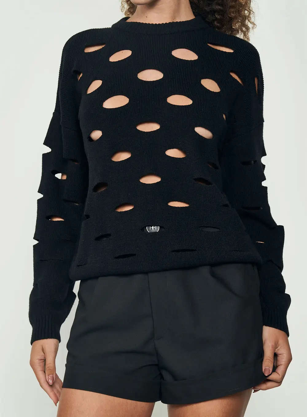 Blusão Feminino Com Recortes Comfort Preto