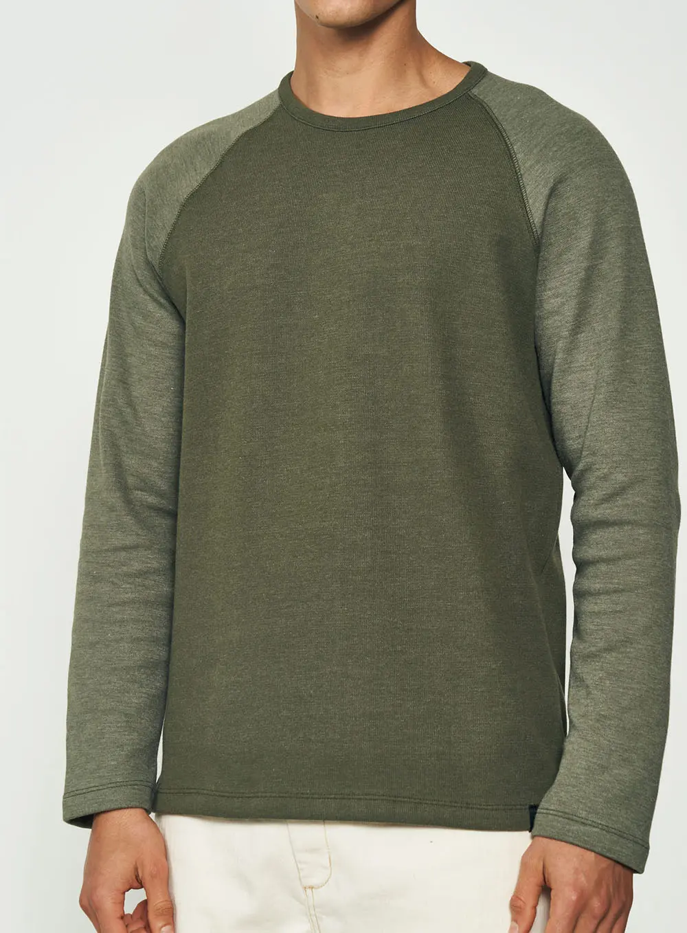 Blusa Masculina Raglan Comfort Verde Demetri