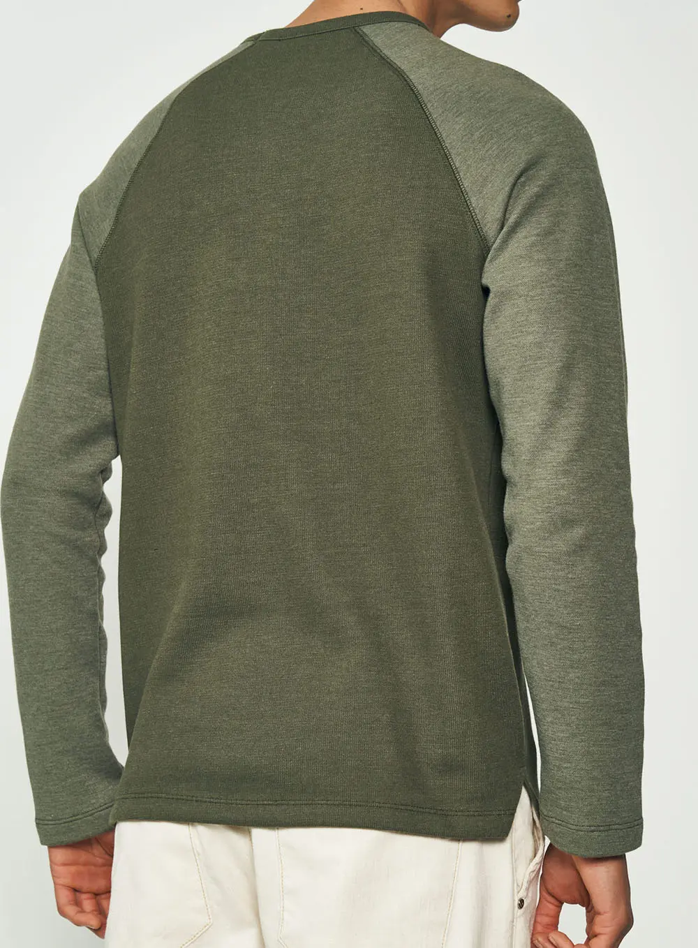 Blusa Masculina Raglan Comfort Verde Demetri