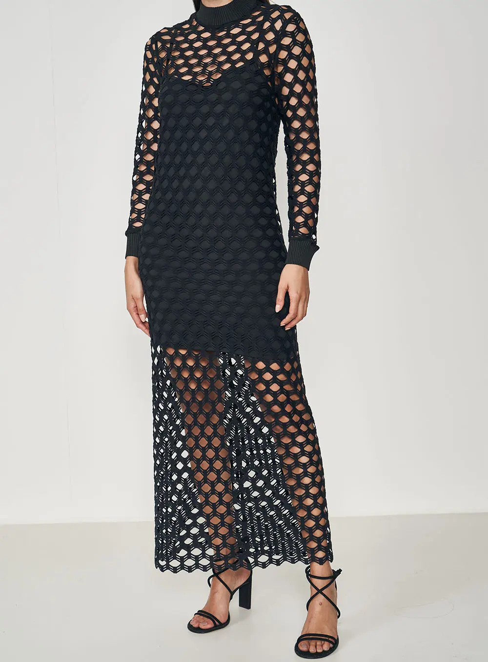 Vestido Rede Da Lua Preto