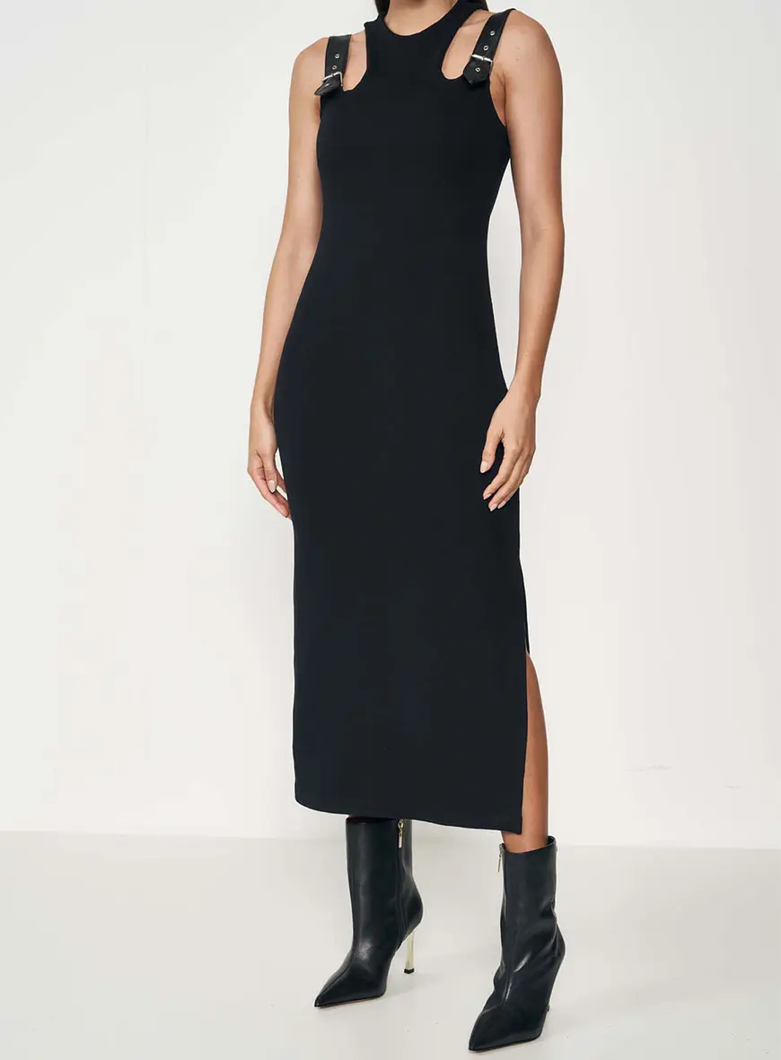 Vestido Fivela Moderna