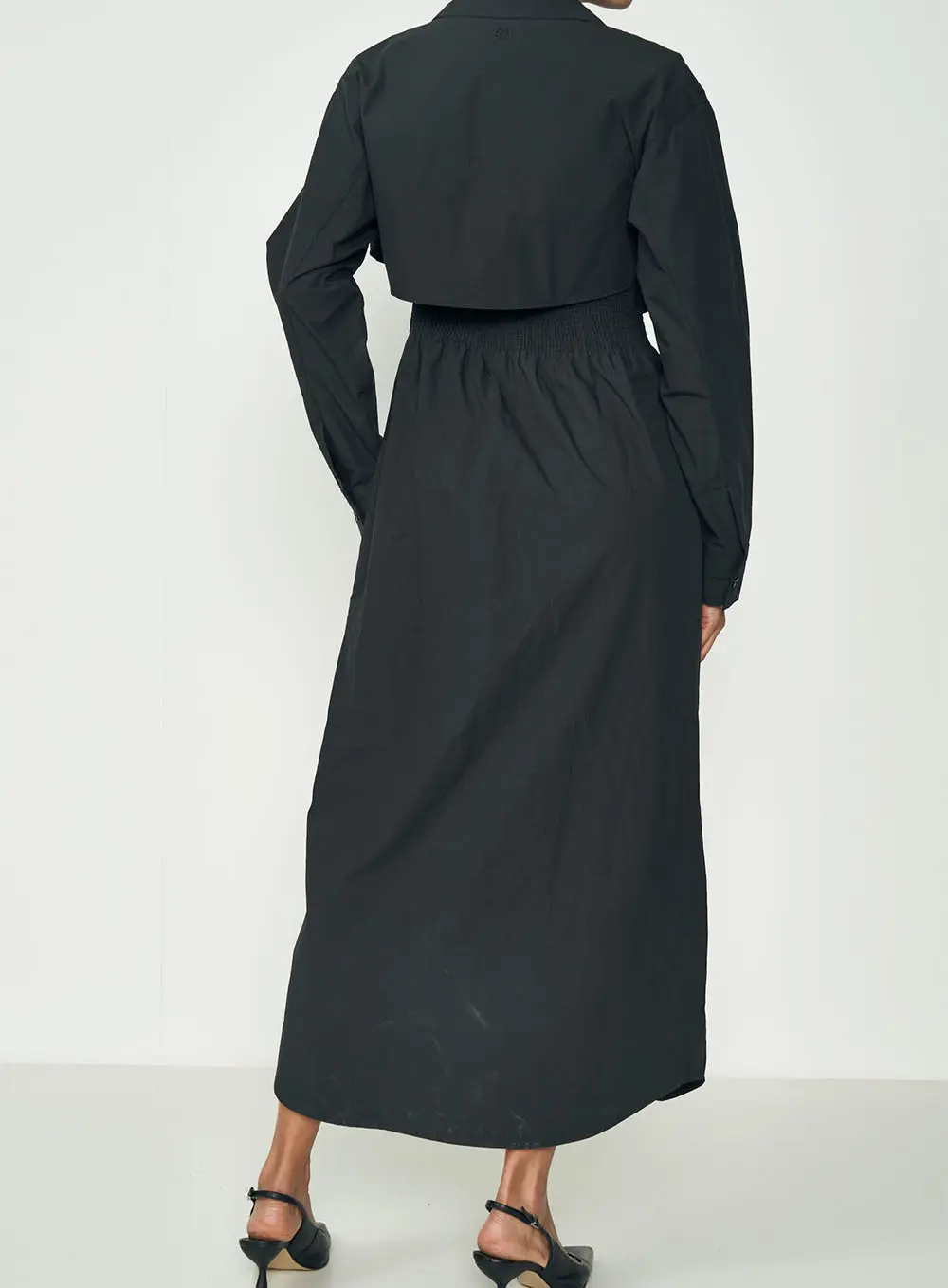 Vestido Overlap Preto