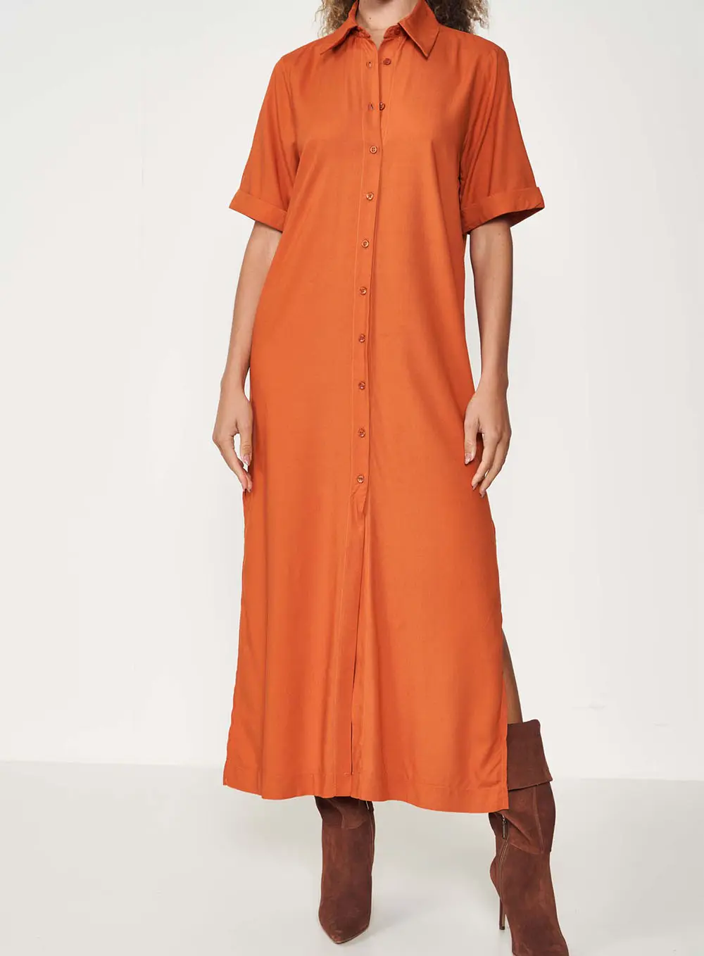 Vestido Sunset Breeze Laranja