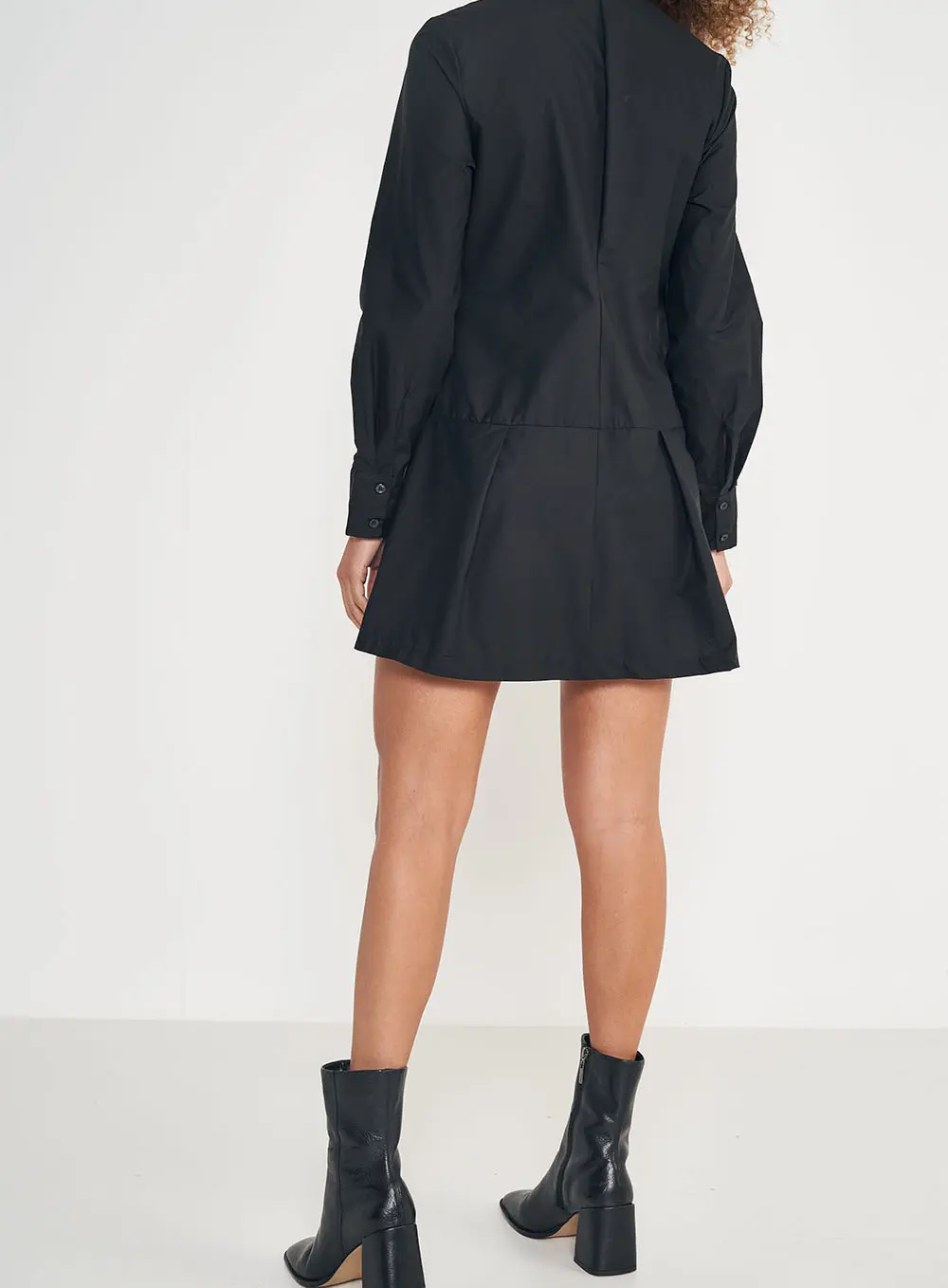 Vestido Camisa Preto Preto