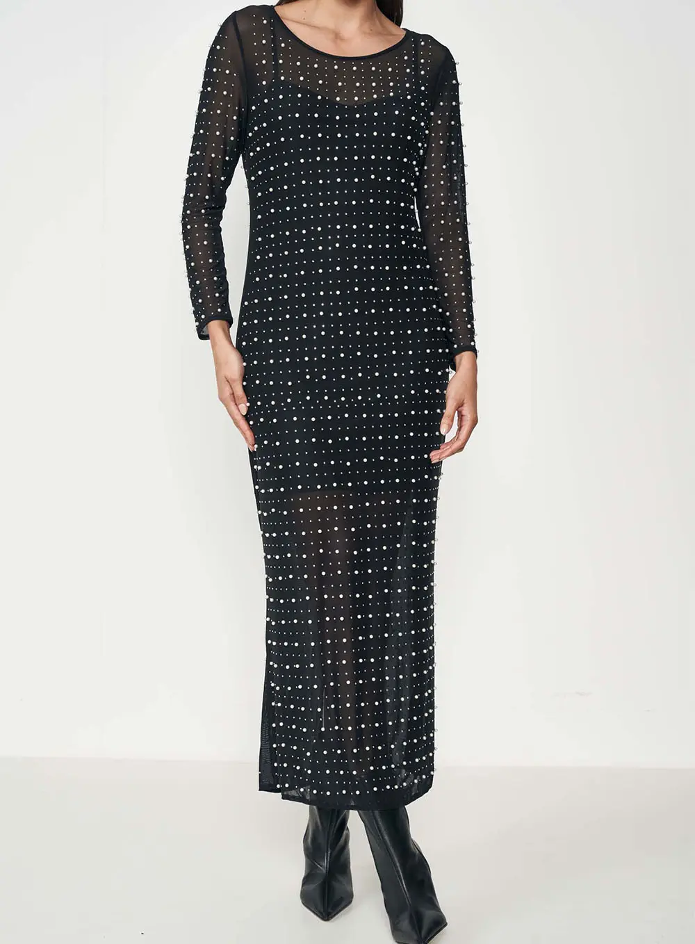 Vestido Midnight Sparkle Preto