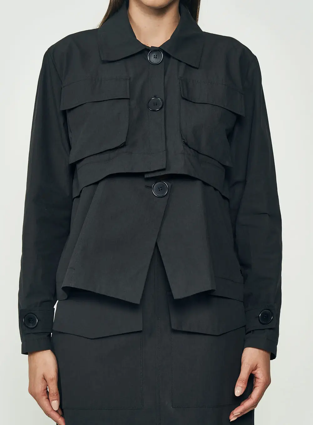 Jaqueta Military Preto