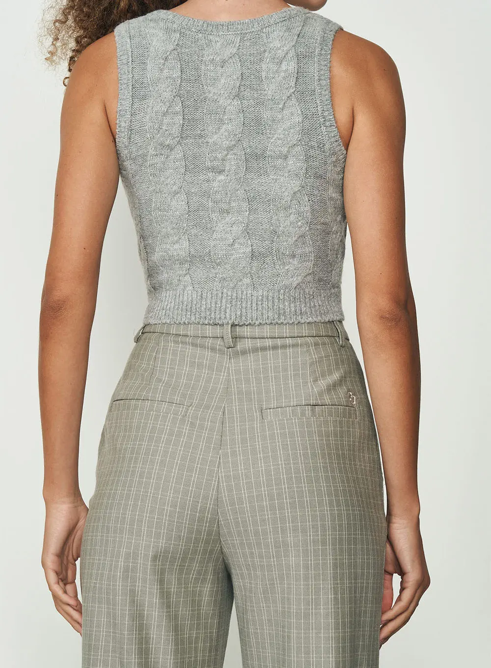 Top Tricot Parisien Cinza
