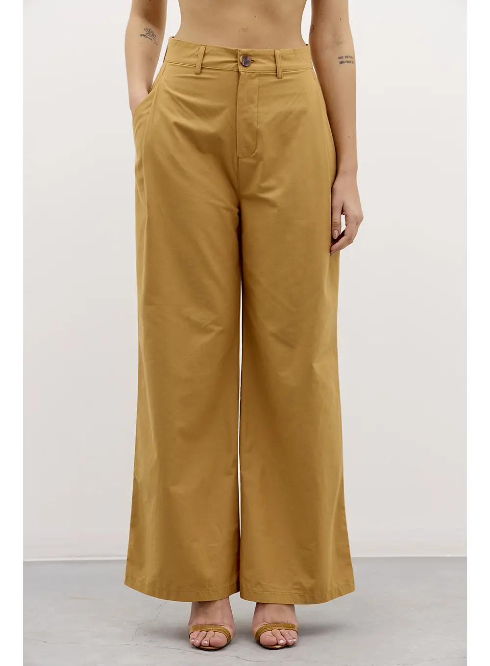 Calça Feminina Wild Alta Marrom 1