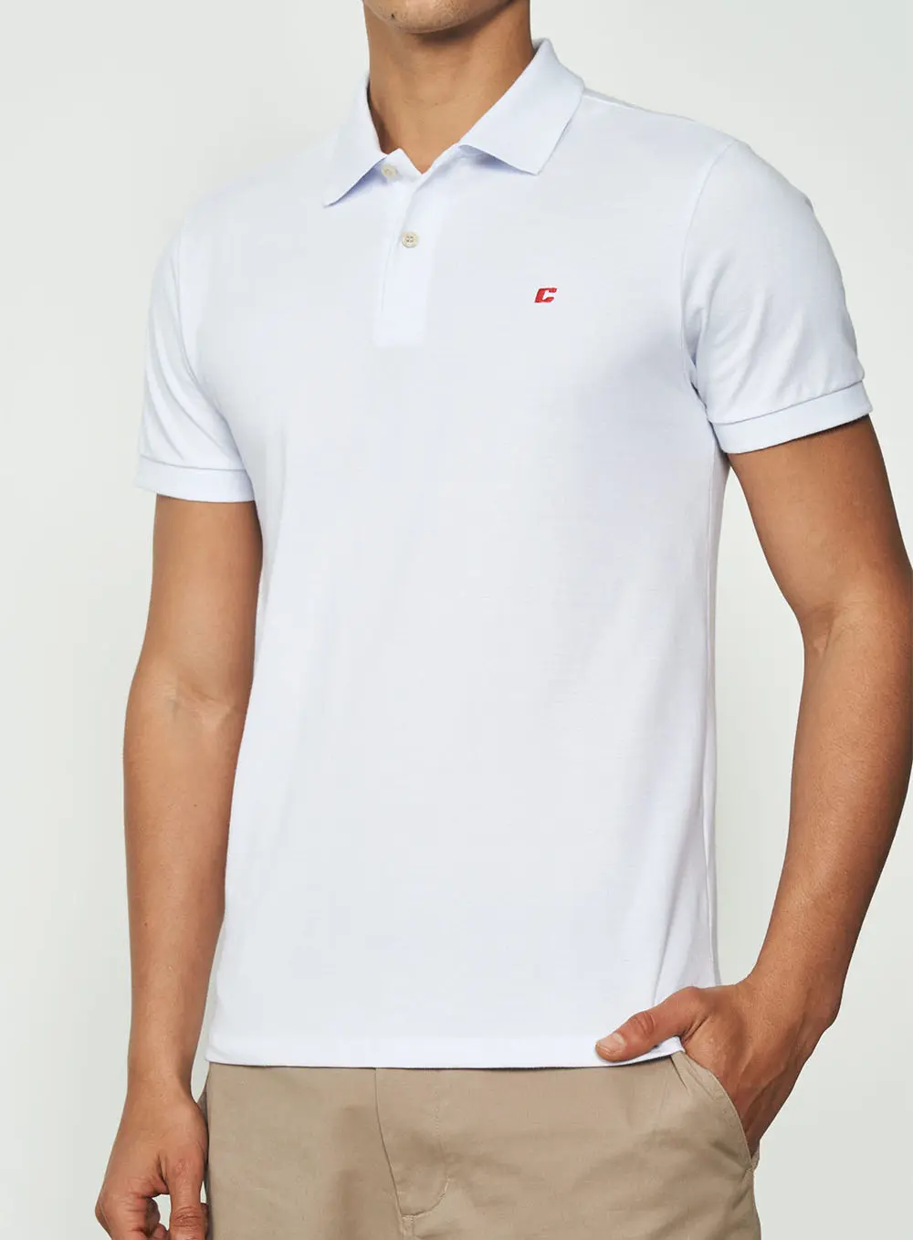 Camisa Polo Branca Branco