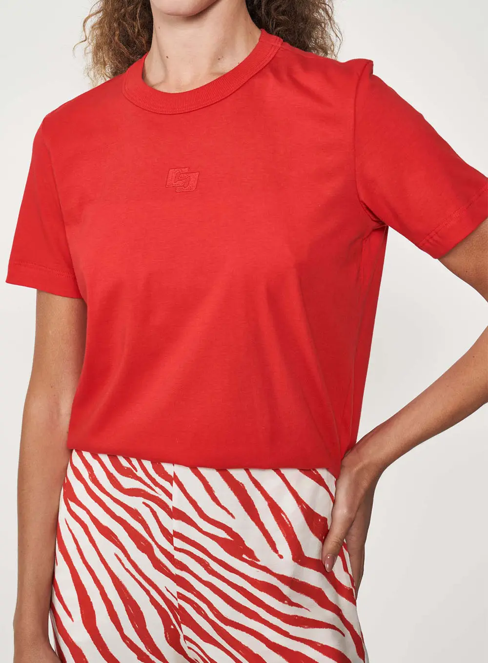 Camiseta Comfort Manga Curta Vermelho
