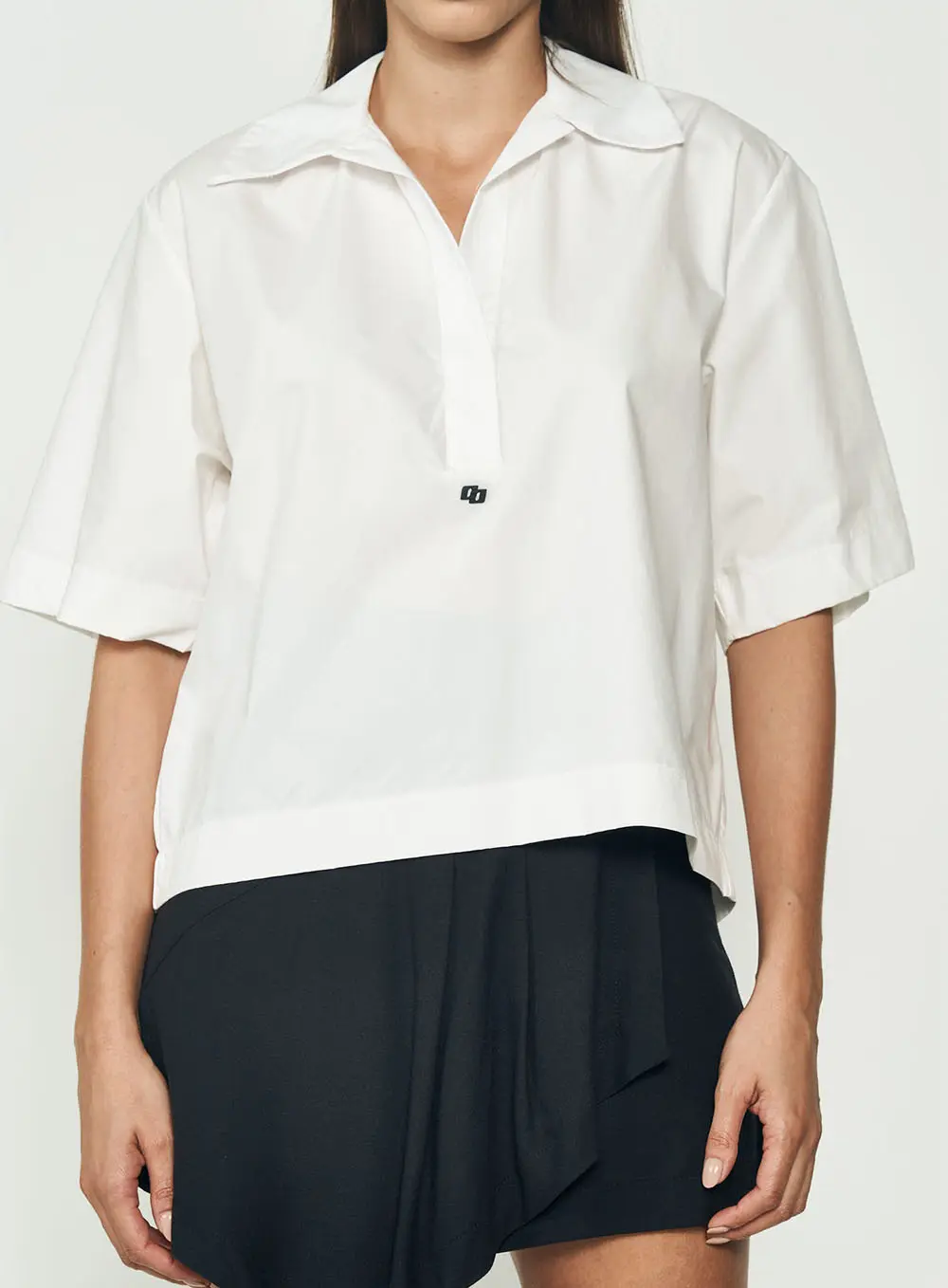 Blusa Soltinha Manga Curta Off Shell