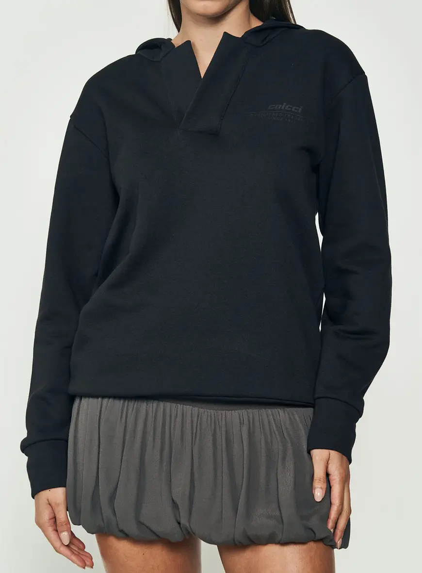 Cropped Moletom Henley