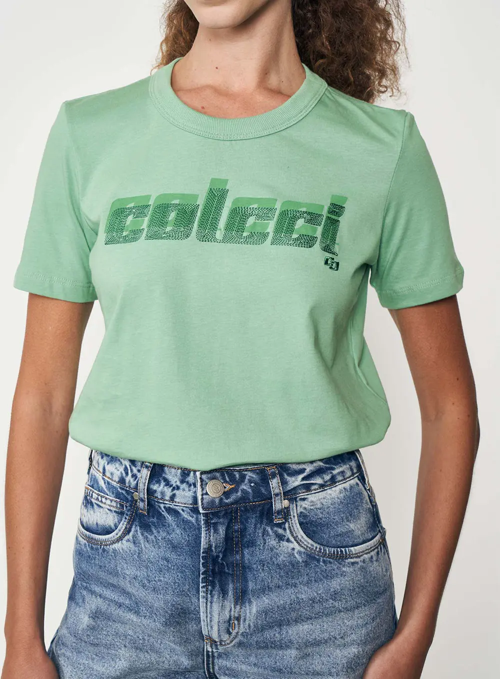 Camiseta Com Estampa Frontal Verde Veggir