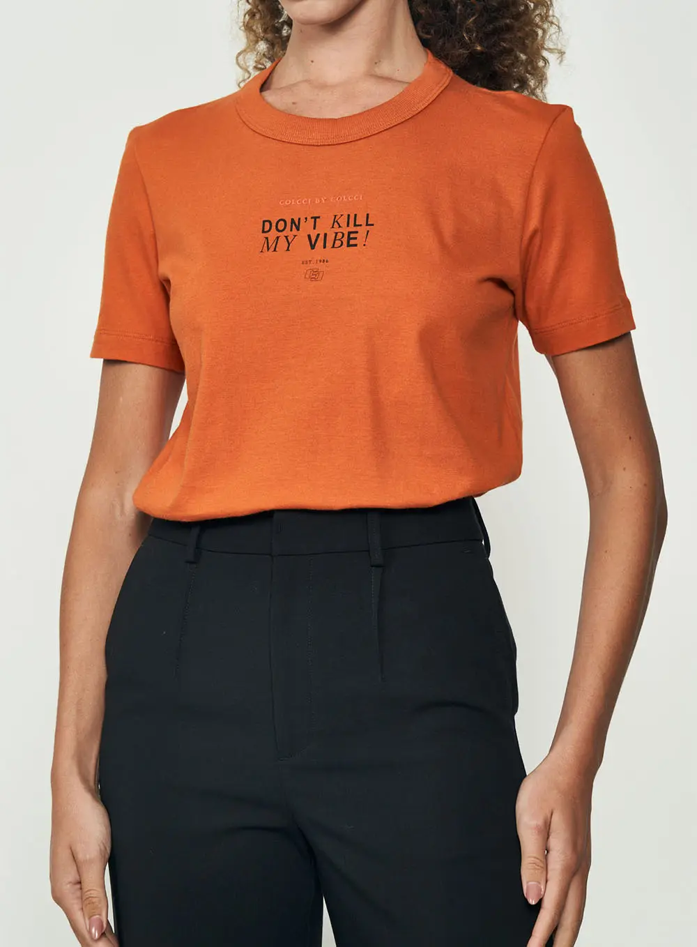 Camiseta Don't Kill My Vibe Laranja