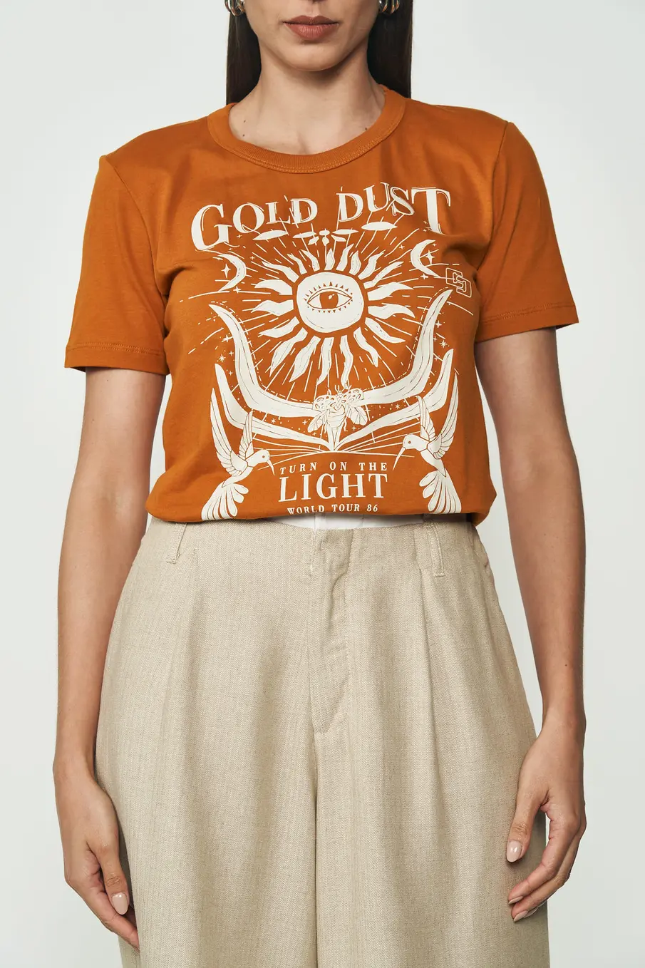 Camiseta Estampada Gold Dust Verde Veggir