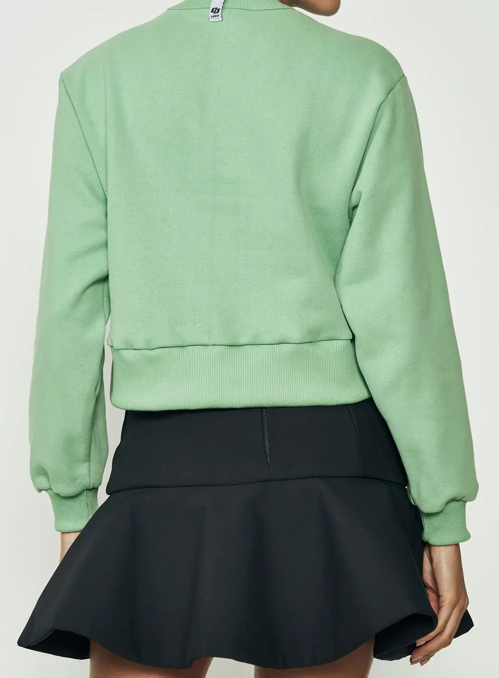 Cropped Moletom Verde Azul Tranquile Blue