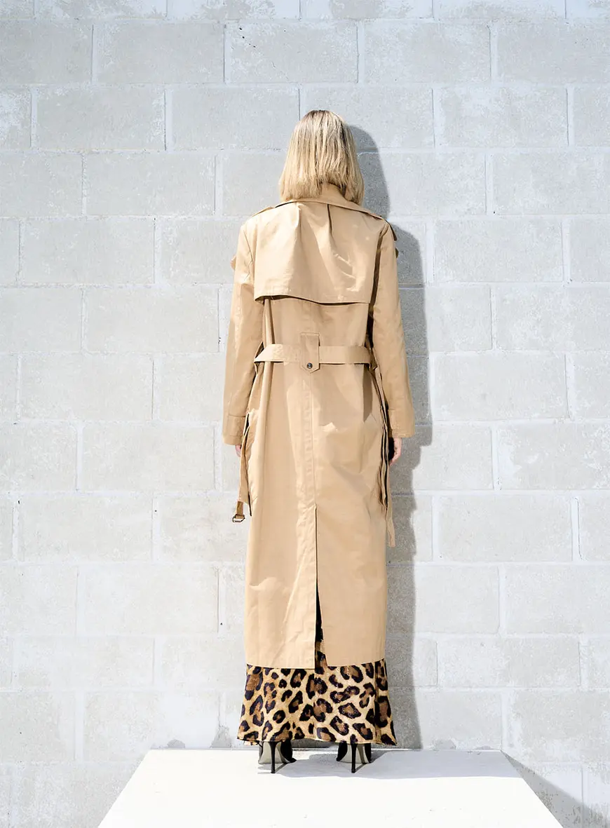 Casaco Trench Coat Bege 4